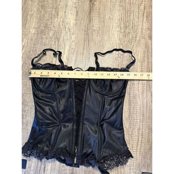 Gossard Vintage Cage Front Lace Trim Corset - Picture 8 of 12